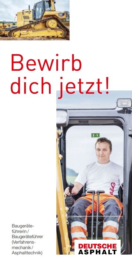 Deutsche Asphalt GmbH - Bewirb dich jetzt!