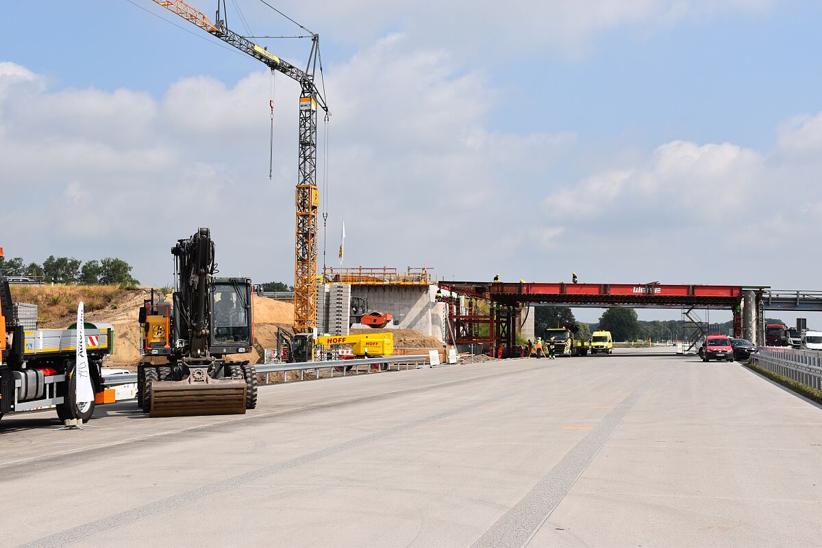 Halbzeit beim Autobahnausbau auf der A1 Lohne - Bramsche